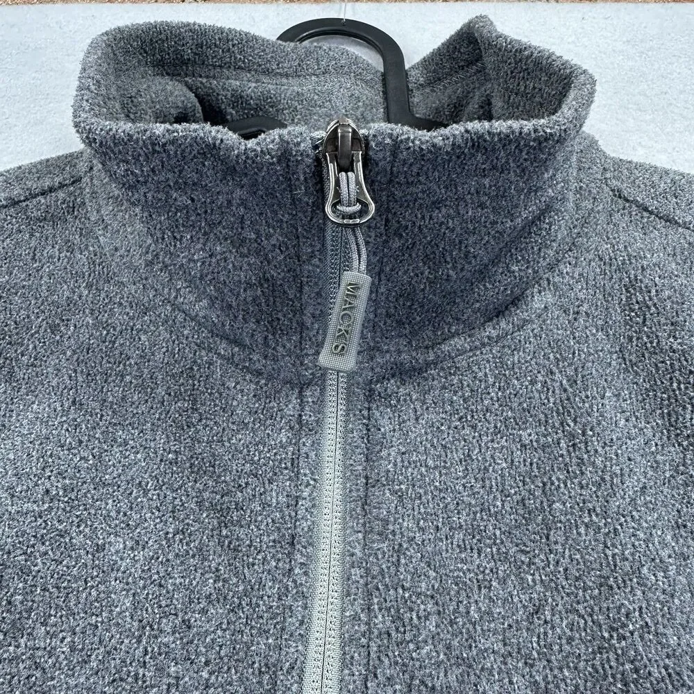 Mack’s Prairie Wings‎ Men's XL Gray Fleece Vest Hunting Multifunctional Full Zip